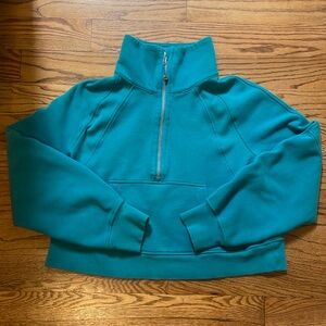Lululemon Scuba Oversized Funnel-Neck Half Zip in Oceanic